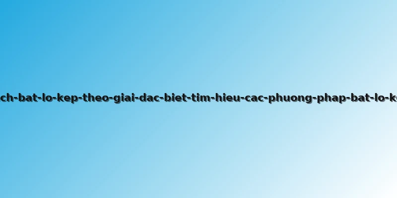cach-bat-lo-kep-theo-giai-dac-biet-tim-hieu-cac-phuong-phap-bat-lo-kep