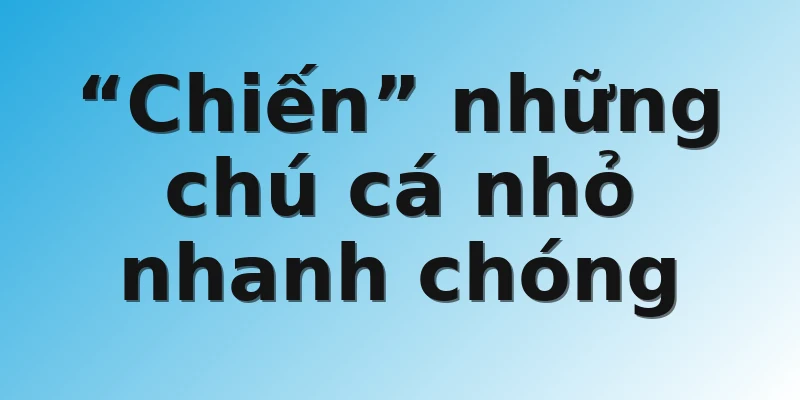 “Chiến” những chú cá nhỏ nhanh chóng