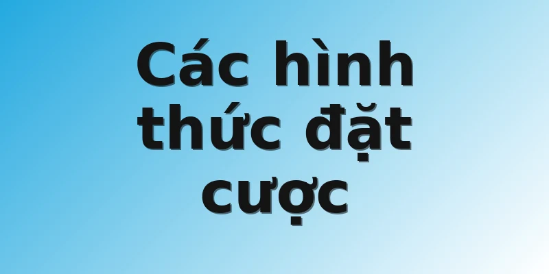 Các hình thức đặt cược